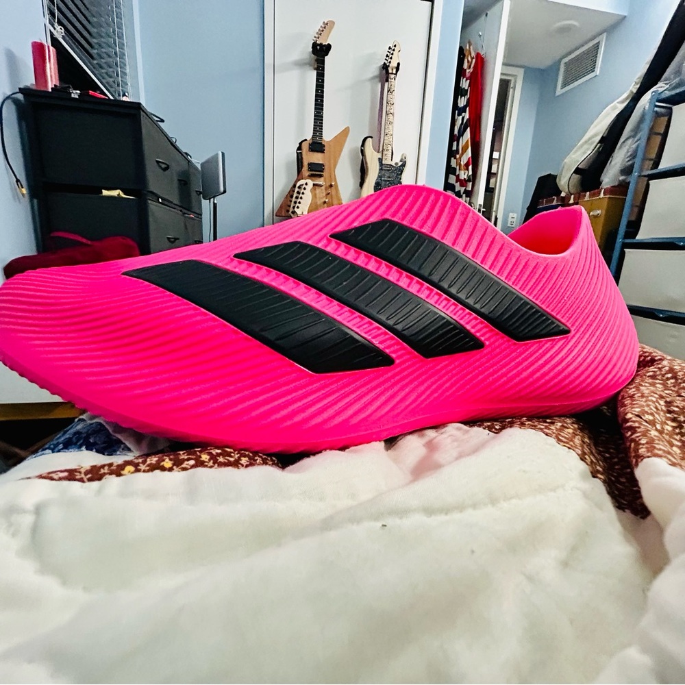 Adidas Pure Chill Pink Shoes with Black Stripes